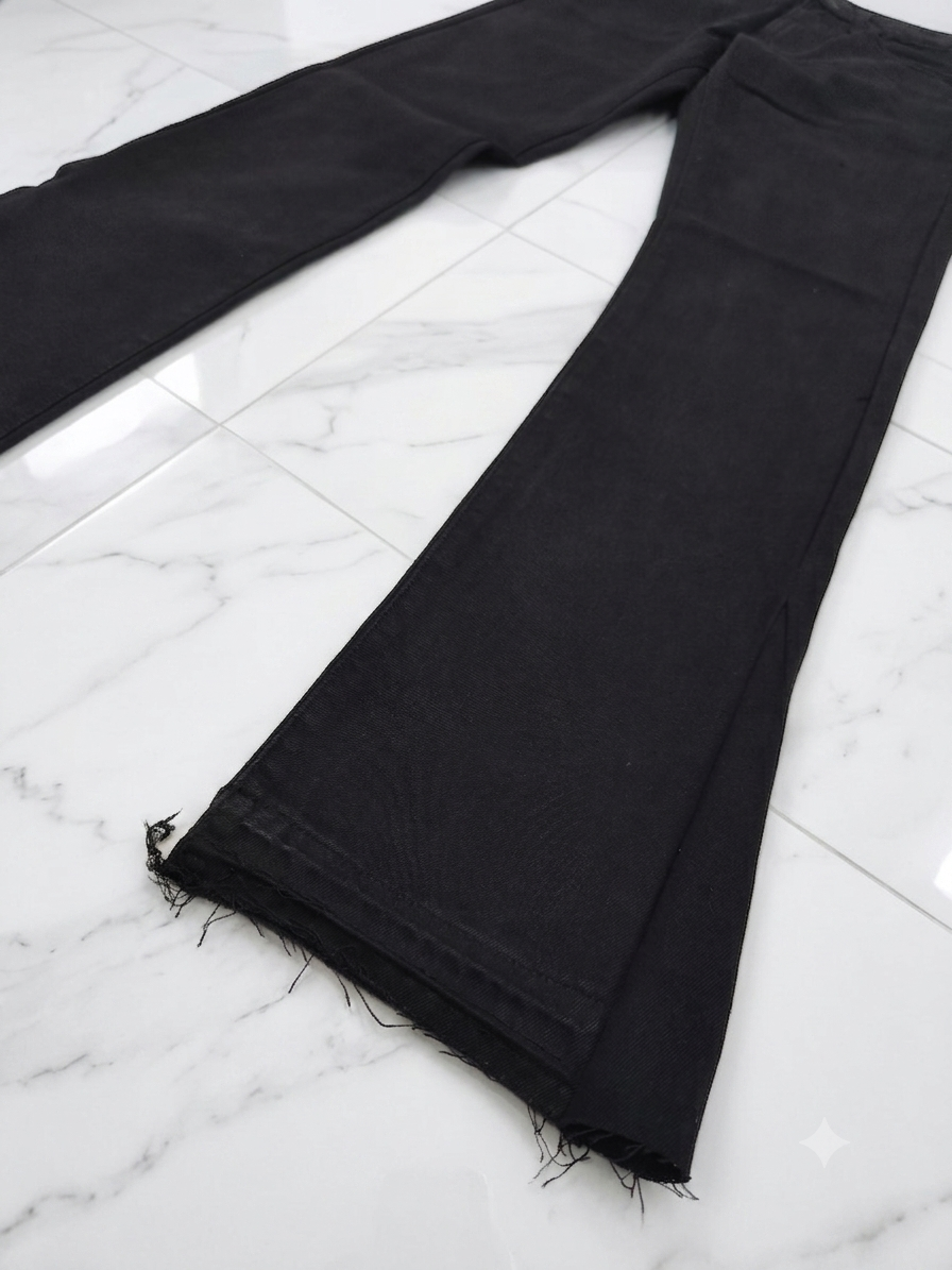 Jeans flare negro