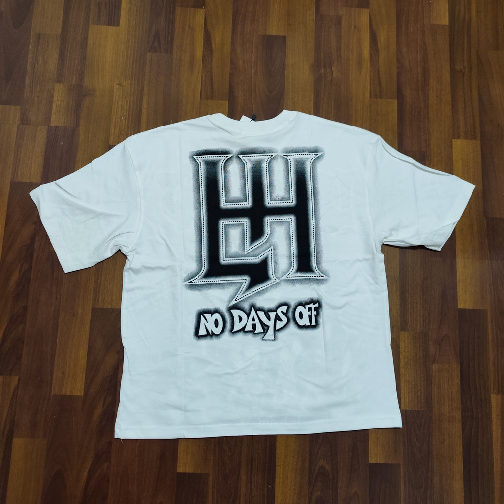 Polera Life Hustlers Blanca - Black Panther