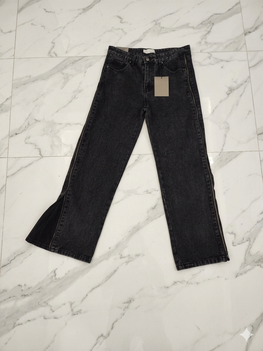 Jeans con cierre flare